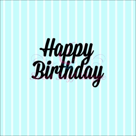 HAPPY BIRTHDAY Silk Screen Cookie Silk Screen Custom Silk | Etsy