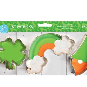 ST. PATRICKS 3 Piece Cookie Cutter Set