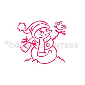 SNOWMAN PYO Cookie Countess, Cookie Stencil/Cupcake Stencil