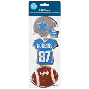 FOOTBALL 3 Piece Cookie Cutter Set