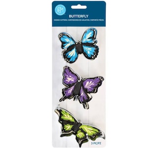 BUTERFLY 3 Piece Cookie Cutter Set