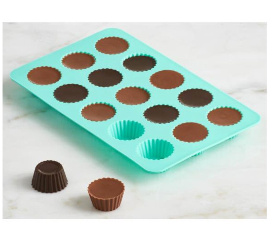 PEANUT BUTTER CUP Silicone Chocolate Mold 2 Pieces 2 Molds Etsy