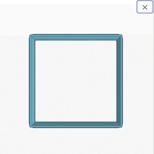 SQUARE Cookie Cutter, 3D Printed Cookie Cutter, Sweet Stuff Shoppe