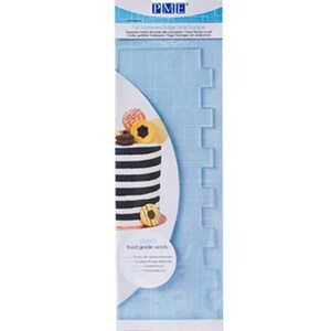 PME STRIPES - Patterned Acrylic Side Scraper - 10&quot; Tall