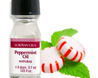 LORANN Peppermint Oil (1 Dram Twin Pack)  Super Strength Flavoring