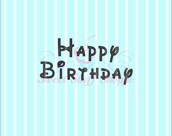 HAPPY BIRTHDAY, Silk Screen, Cookie Silk Screen, Silk Screen Cookie Stencil, Mesh Stencil, Cookie Stencil, Custom Silk Screen
