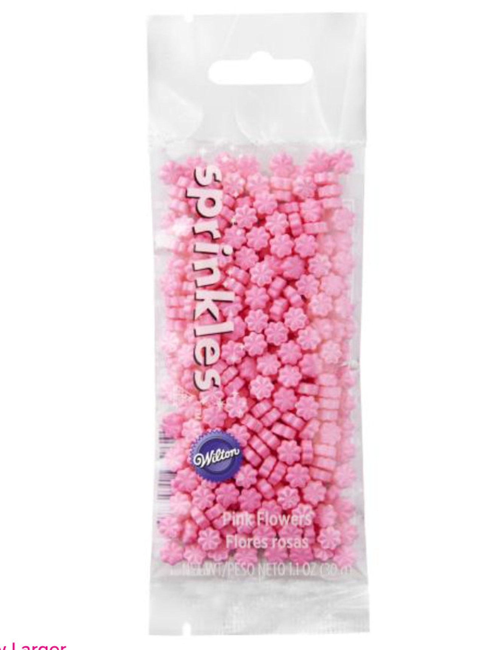 WILTON PINK FLOWER Candy Decorations 1.1 Ounce Pack Etsy