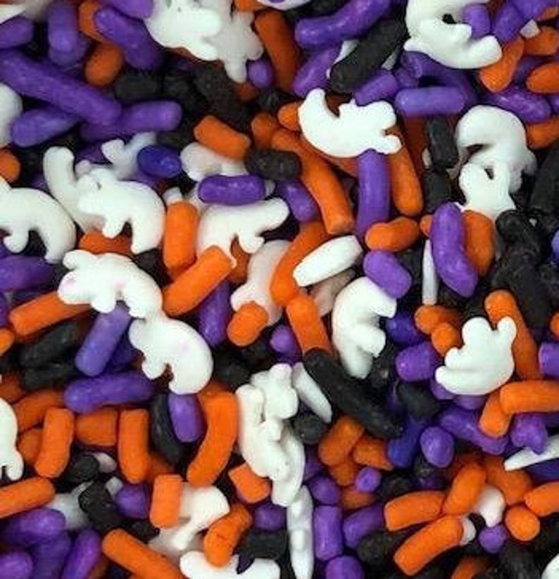 GHOST SPRINKLE MIX Confetti Sprinkles Sweet Stuff Shoppe Etsy