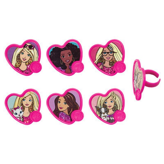 barbie cupcake rings