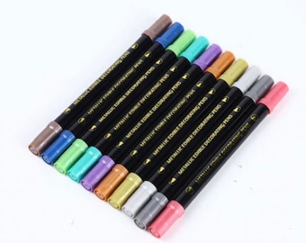 EDIBLE Metallic Markers.  Set of 10 Colors, NEW!!
