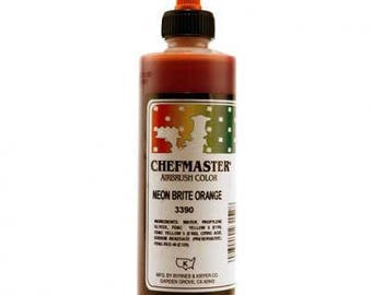 NEON BRITE ORANGE Chefmaster Airbrush Color