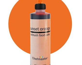 SUNSET ORANGE Chefmaster Airbrush Color