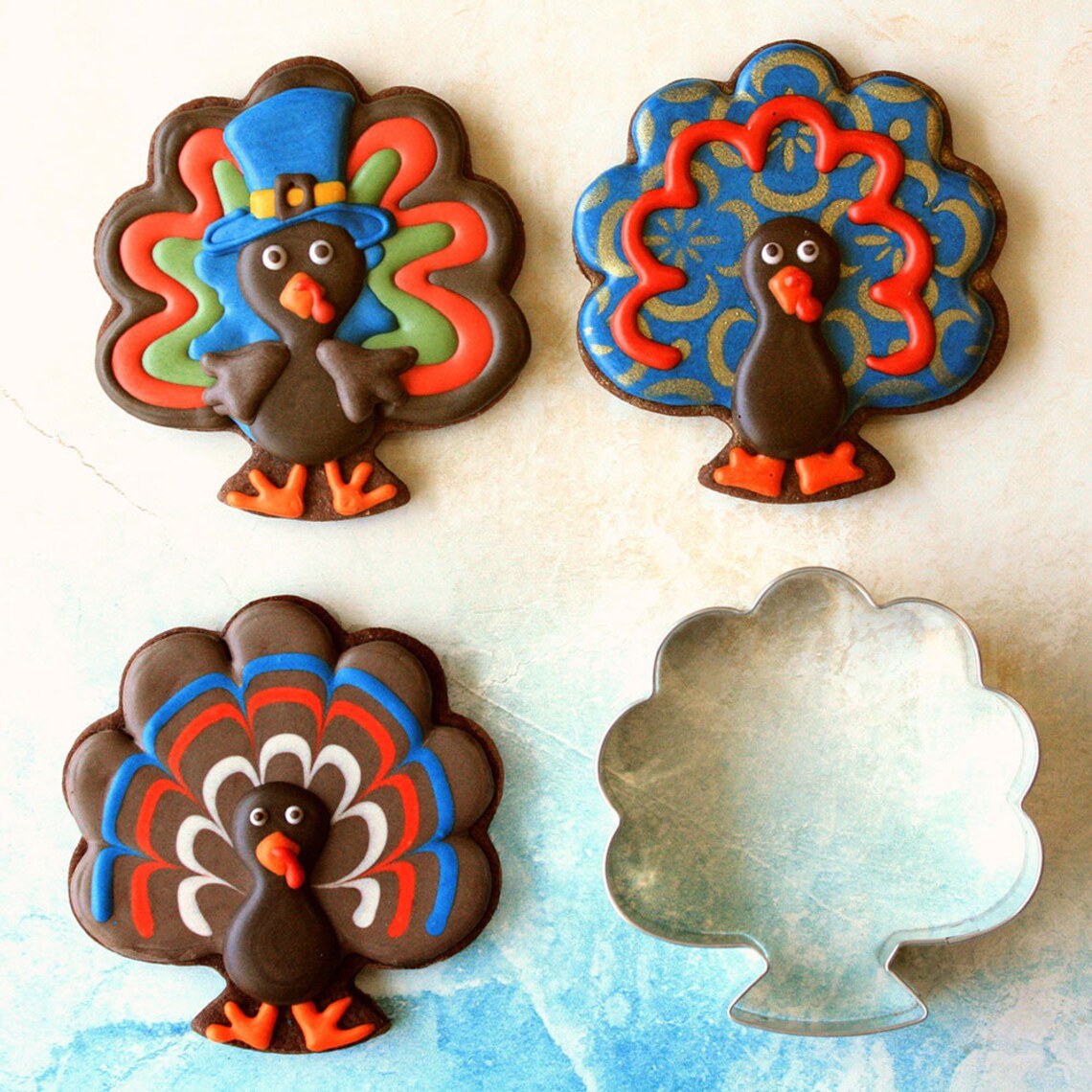 FORWARD FACING TURKEY Cookie Cutter Ann Clark Cookie Cutter Etsy