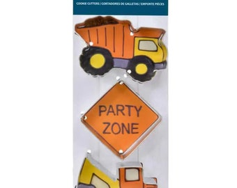 CONSTRUCTION 3 Piece Cookie Cutter Set