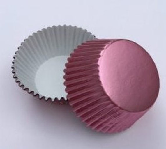 LIGHT PINK FOIL Cupcake Liners 