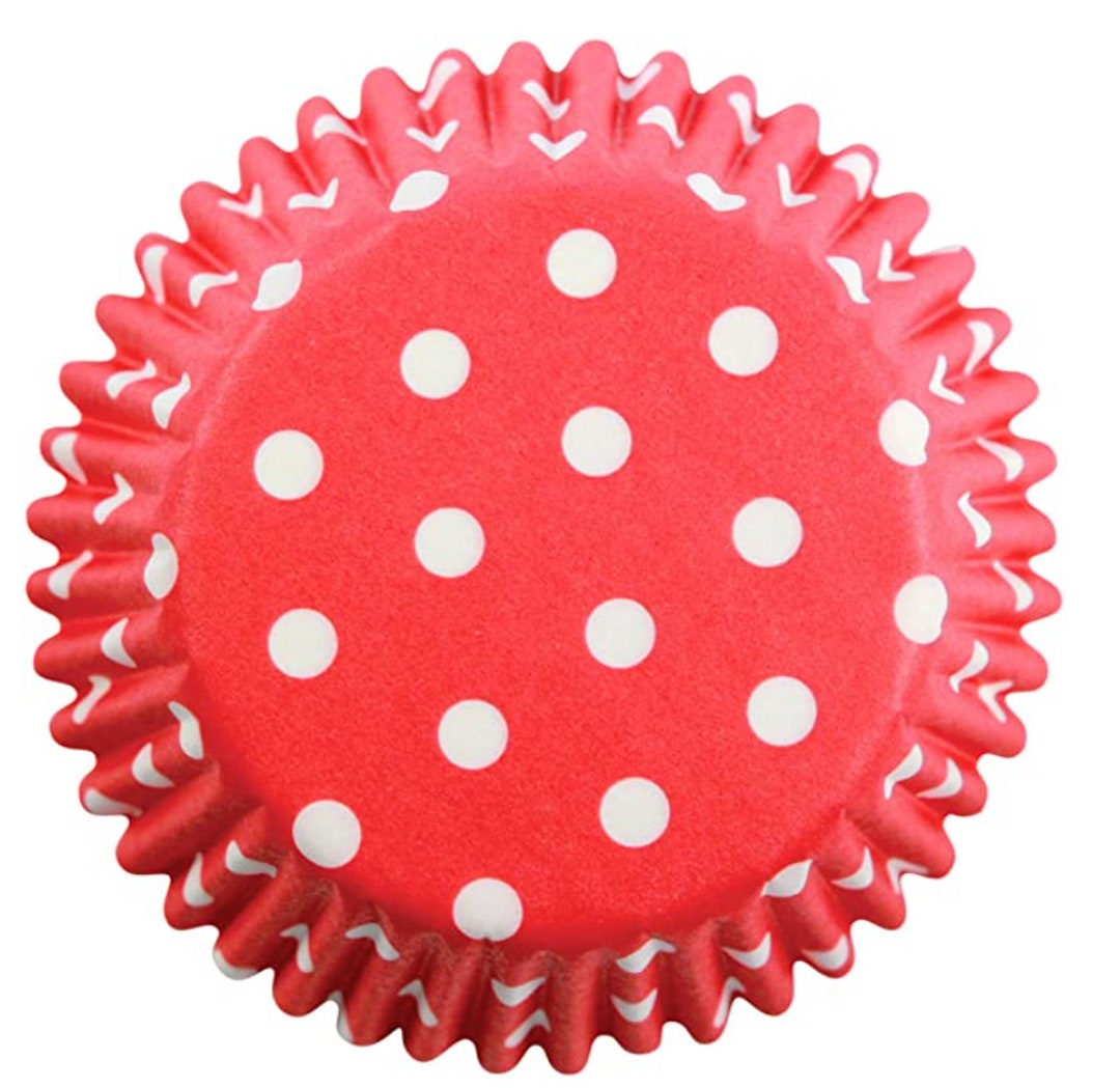 PME RED POLKA Dot Mini Cupcake Liners 100 per Pack Etsy