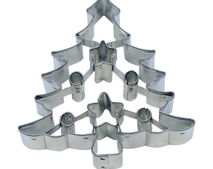 TREE COOKIE CUTTER 3 W/cutouts Etsy