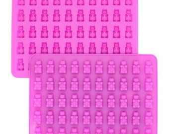 GUMMY BEAR Silicone Chocolate Mold, 2 PIECES, 2 Molds Included