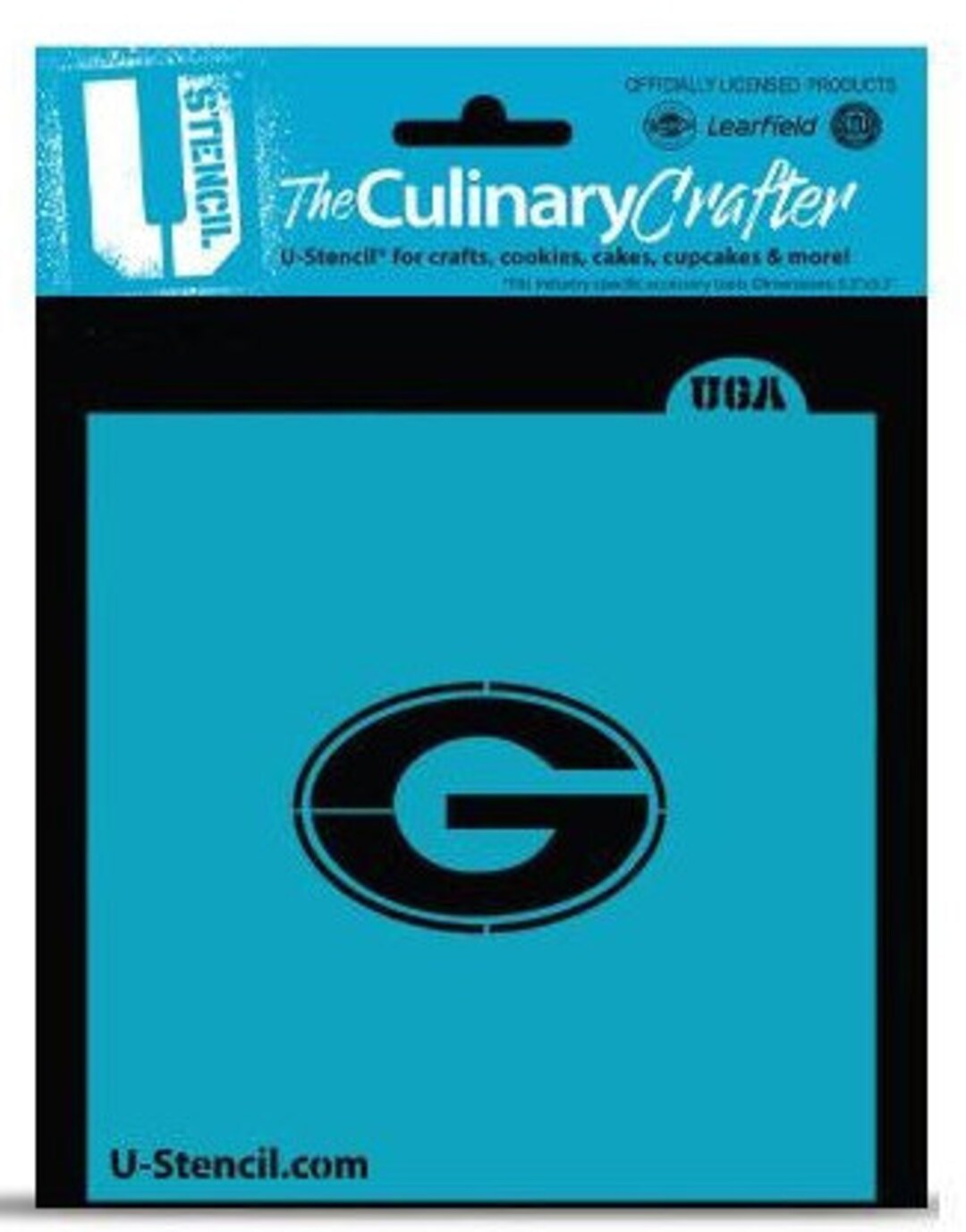 GEORGIA G College Stencil, U Stencil College Stencils, Cookie Stencil