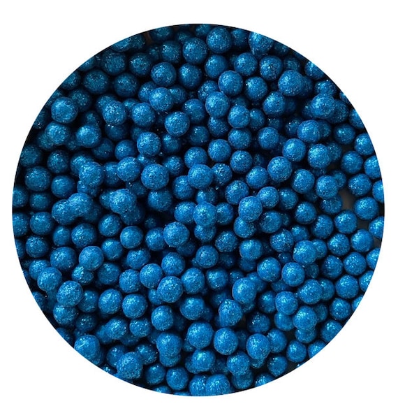 Mini-billes comestibles bleues - billes de sucre