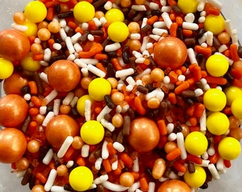 CUSTOM SPRINKLE MIX "Candy Corn" Sweet Stuff Shoppe