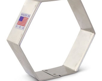 HEXAGON Cookie Cutter, 3.5" Wide