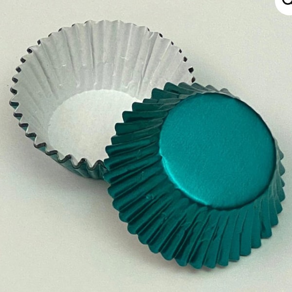 Teal Cupcake Liners Etsy