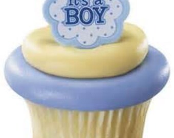 IT'S A BOY! Cupcake Rings
