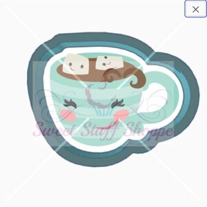 CUTE MUG COOKIE Cutter, 3D Printed Cookie Cutter, Sweet Stuff Shoppe