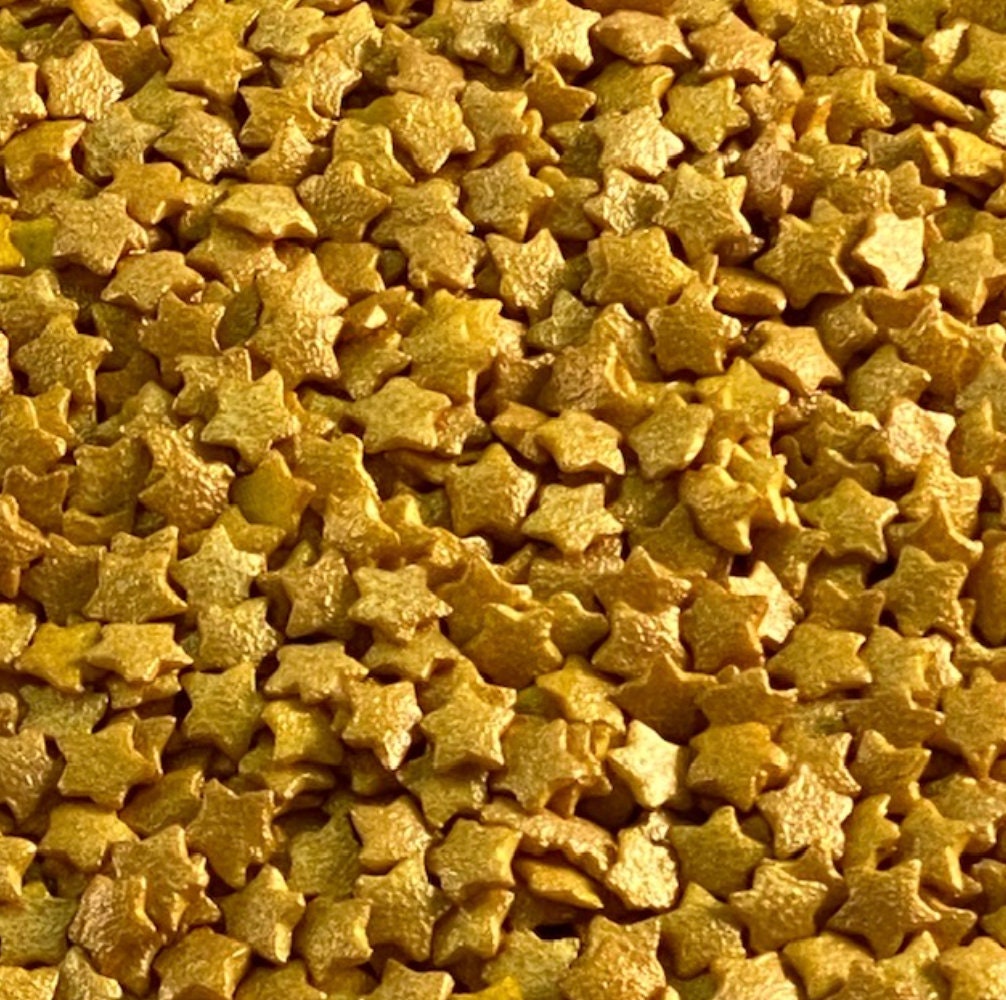 Homankit Edible Gold Star Sprinkles Edible Stars for Cake Decorating Large  and Small Stars Gold Sugar Sprinkle Mix for Celebration Cakes, Cupcakes