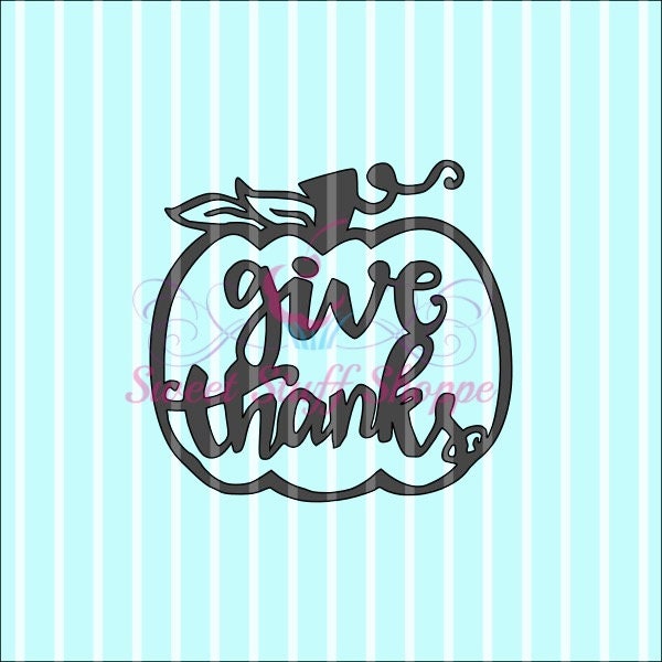 GIVE THANKS, Silk Screen, Cookie Silk Screen, Silk Screen Cookie Stencil, Mesh Stencil, Cookie Stencil, Custom Silk Screen