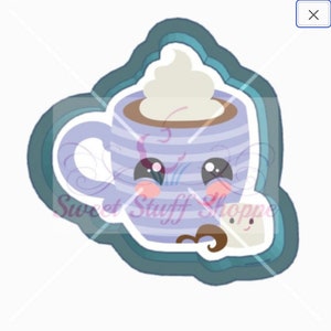 CUTE MUG COOKIE Cutter, 3D Printed Cookie Cutter, Sweet Stuff Shoppe