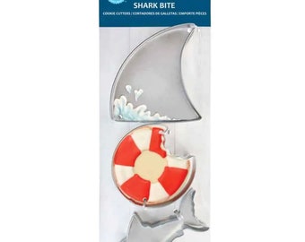 SHARK BITE 3 Piece Cookie Cutter Set