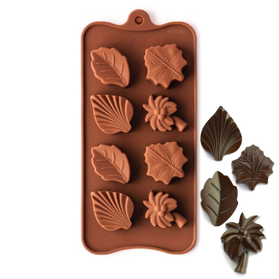 SNOWFLAKE SILICONE MOLD, 8 Cavities, Candy Mold, 2 Pieces per Pack. 