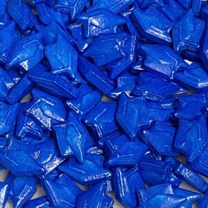 GRADUATION HATS SPRINKLES, Blue,  Sprinkles, 4 Ounces