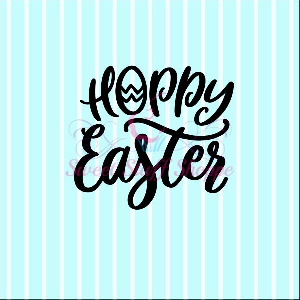 HOPPY EASTER,  Cookie Silk Screen, Silk Screen Cookie Stencil, Mesh Stencil, Cookie Stencil, Custom Silk Screen