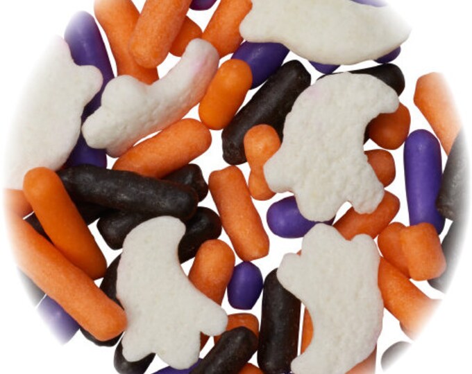 GHOST SPRINKLE MIX Confetti Sprinkles Sweet Stuff Shoppe Etsy