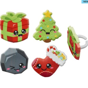 CHRISTMAS CUTIES Cupcake Rings, 12 Per Pack
