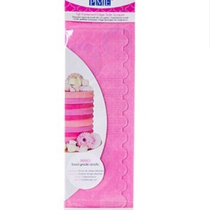 PME RIBBED SCRAPER - Patterned Acrylic Side Scraper - 10&quot; Tall