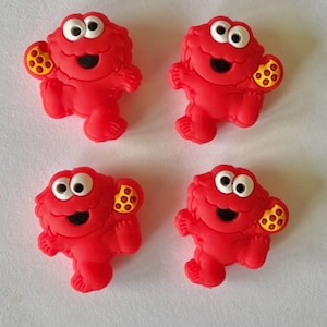 RED MONSTER FOCAL Bead , Focal Beads, Red Monster Silicone Beads, Silicone Beads, Pen Beads, Scribe Bead