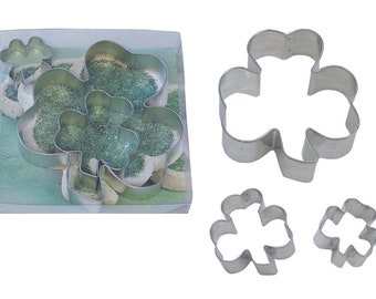 SHAMROCK 3 Piece Color Cookie Cutter Set