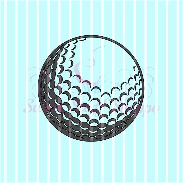 Golf Ball Stencil Etsy