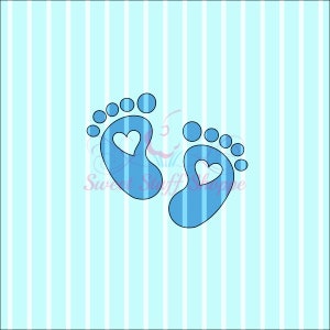 BABY FEET, Silk Screen, Cookie Silk Screen, Silk Screen Cookie Stencil, Mesh Stencil, Cookie Stencil, Custom Silk Screen