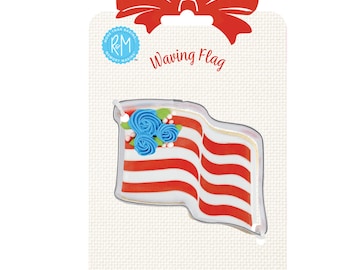 WAVING FLAG COOKIE Cutter 3″ Carded, Gift Collection