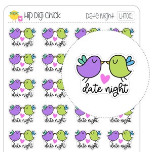 Date Night Planner Stickers