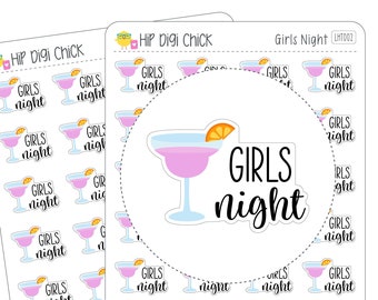 Girls Night Planner Stickers