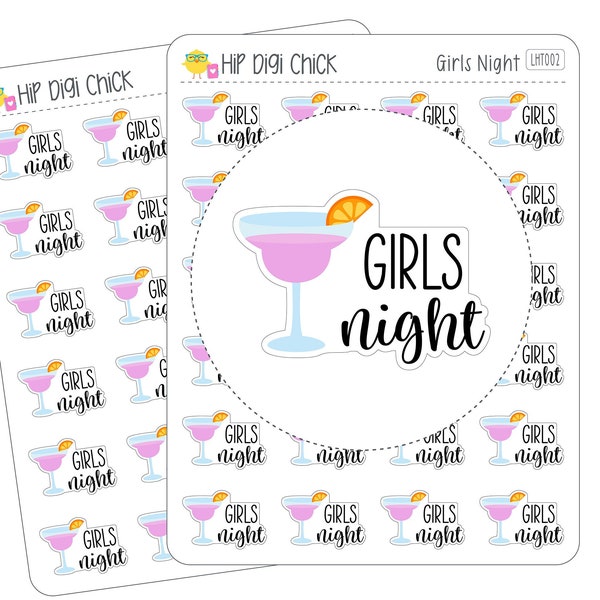 Girls Night Planner Stickers