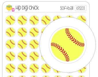 Softball Sports Planner Stickers