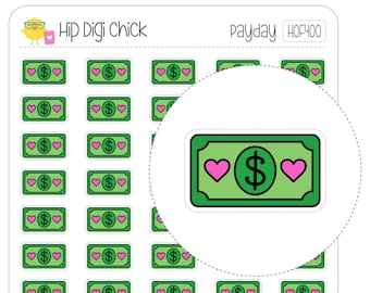 Payday Planner Stickers - Money Savings Financial