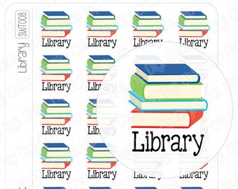 Library Book Planner Stickers